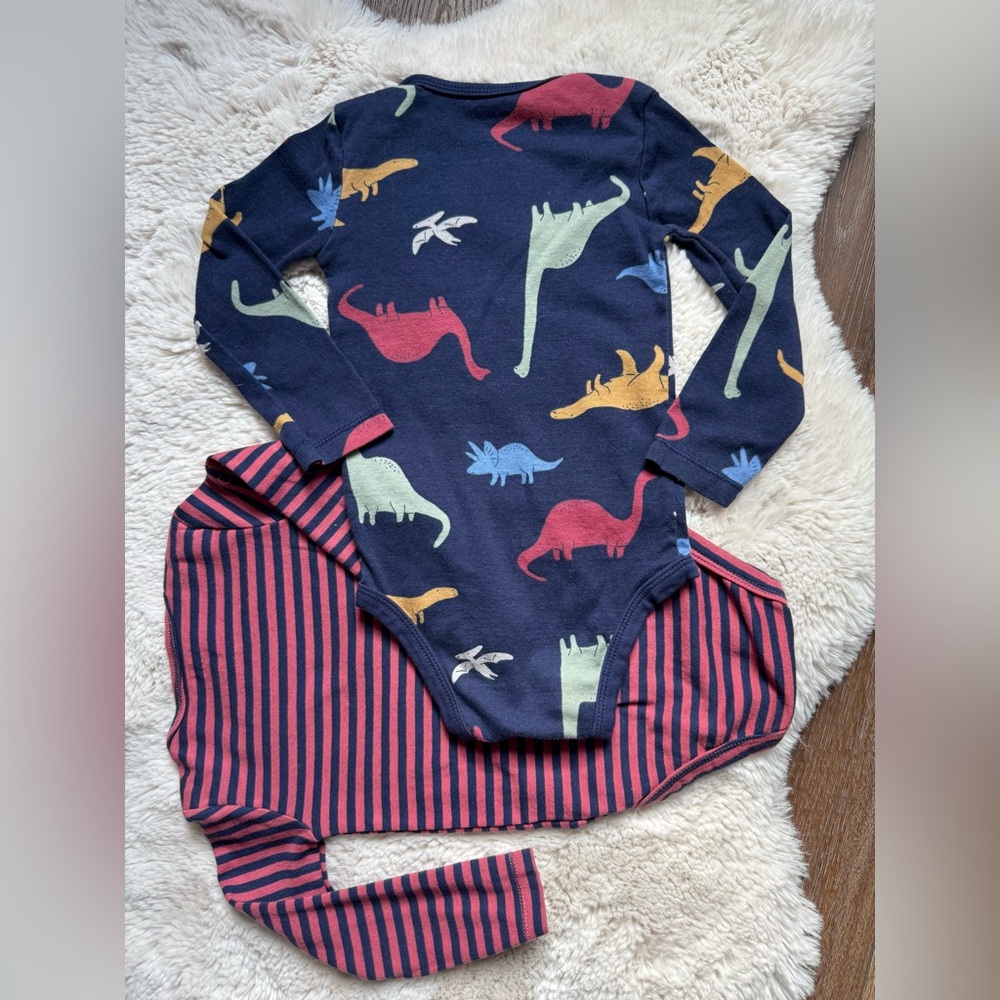 Carter’s Long Sleeve Onesies 24 Months Set of 2